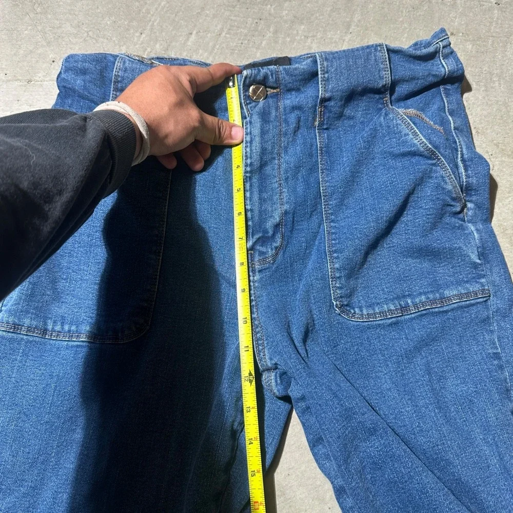 Autres Filles Jeans Womens 14 Blue High Rise Bootcut‎ Y2K Wide Leg Baggy Pants